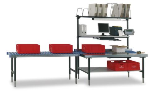 Rocholz table pour convoyeur à rouleaux à hauteur réglable 2000, largeur x profondeur 1955 x 640 mm  L
