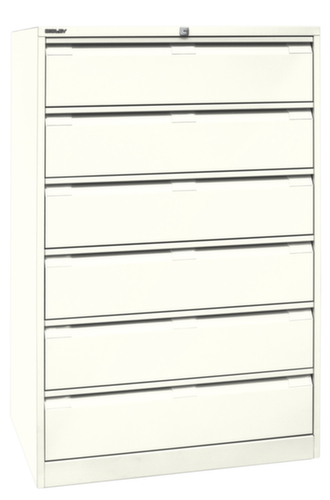 Bisley Armoire pour fiches DF6, 3 rangées, blanc/blanc  L