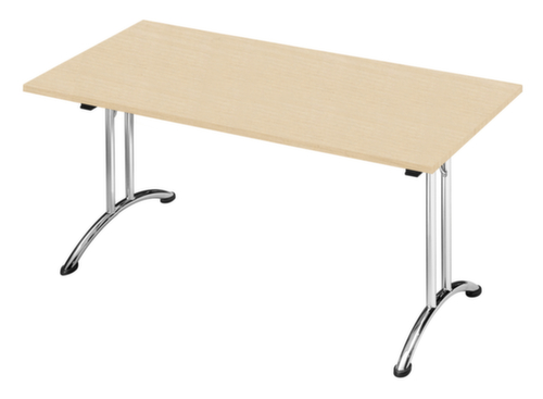 Table pliante, largeur x profondeur 1400 x 700 mm, panneau érable