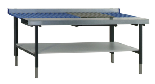 Rocholz table pour convoyeur à rouleaux à hauteur réglable 2000, largeur x profondeur 1955 x 920 mm  L