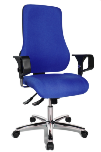 Topstar Siège de bureau pivotant Sitness 55 avec articulation Body-Balance-Tec®, bleu royal  L