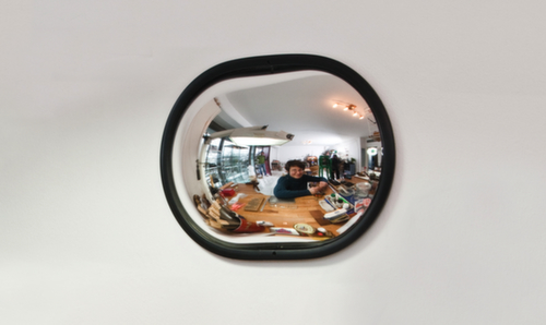 Moravia Miroir panoramique ovale, hauteur x largeur 275 x 365 mm  L