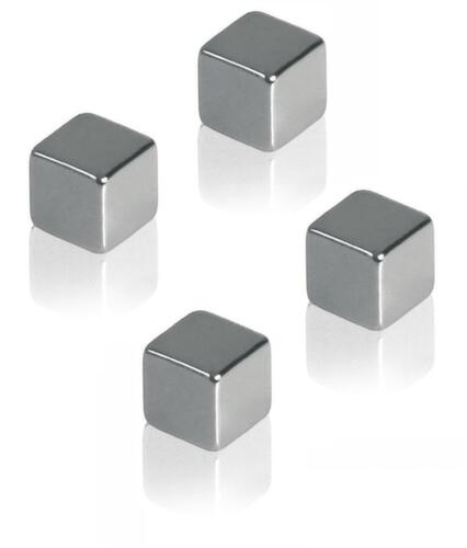 Franken Aimant cube, argent, hauteur x largeur x profondeur 10 x 10 x 10 mm  L