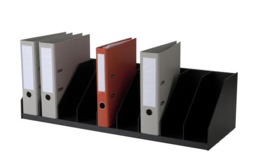 Paperflow Système de rangement easyOffice® à compartimentage fixe, 9 compartiments classeur, noir  L