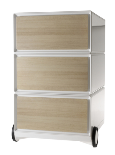 Paperflow Caisson mobile easyBox, 3 tiroir(s), blanc/hêtre  L