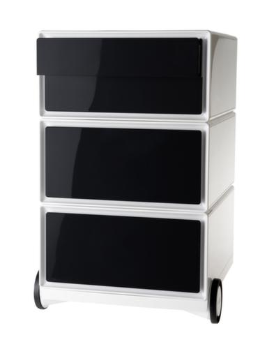 Paperflow Caisson mobile easyBox, 4 tiroir(s), blanc/noir  L