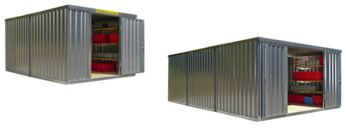 Säbu Combinaison de conteneurs galvanisés FLADAFI® de plusieurs modules  L