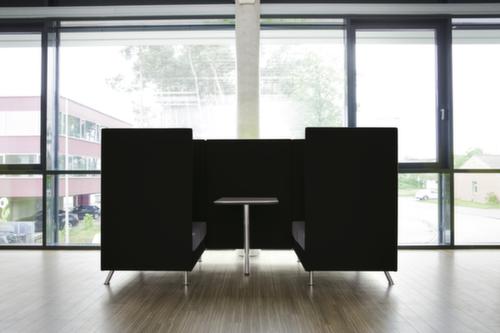 Dauphin Table de rallonge, largeur x profondeur 550 x 800 mm, plaque noir  L