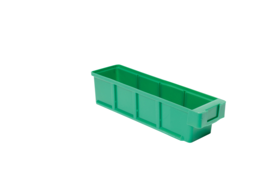 Bac compartimentable avec poignée encastrée ergonomique, vert, profondeur 300 mm  L