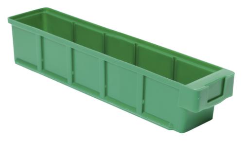 Bac compartimentable avec poignée encastrée ergonomique, vert, profondeur 400 mm  L