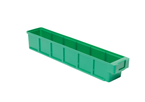 Bac compartimentable avec poignée encastrée ergonomique, vert, profondeur 500 mm  L