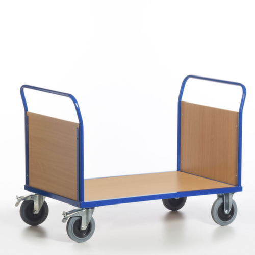 Rollcart Chariot à double ridelle, force 500 kg, plateau longueur x largeur 850 x 500 mm  L