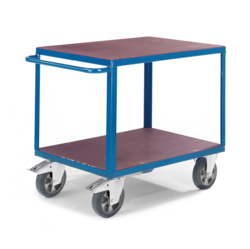 Rollcart Chariot de table avec étagères antidérapantes 1000x700 mm, force 1200 kg, 2 plateaux  L