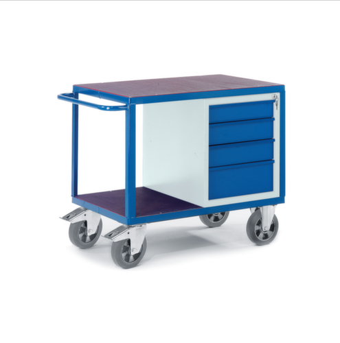 Rollcart Chariot de table et de placard lourd, force 1000 kg, plateau longueur x largeur 1000 x 700 mm  L