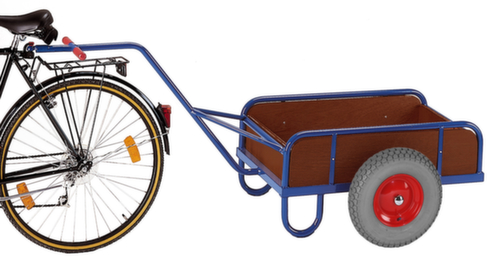 Rollcart Remorque à vélos avec parois latérales, force 0,2 t, plateau longueur x largeur 765 x 435 mm  L