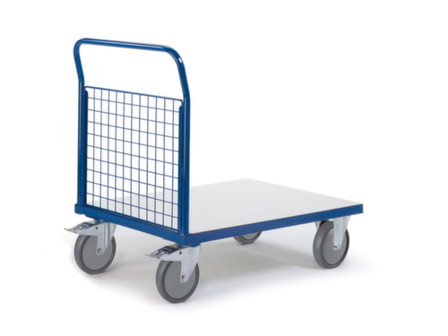 Rollcart Chariot de façade à grille ESD, force 500 kg, plateau longueur x largeur 1200 x 800 mm  L
