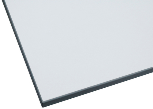Table d'appoint pour table de montage avec cadre lumineux, largeur x profondeur 1500 x 750 mm, plaque gris clair  L