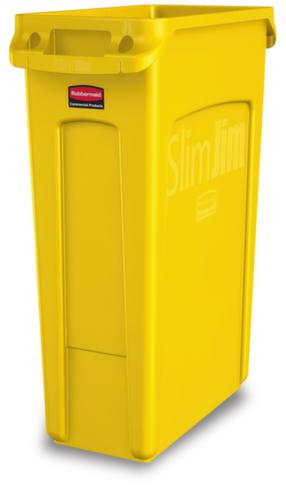 Rubbermaid Collecteur de recyclage Slim Jim® avec conduits d'air, 87 l, jaune  L