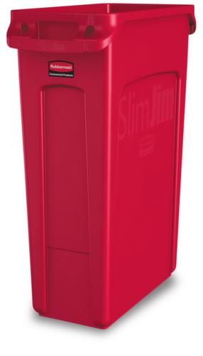 Rubbermaid Collecteur de recyclage Slim Jim® avec conduits d'air, 87 l, rouge  L