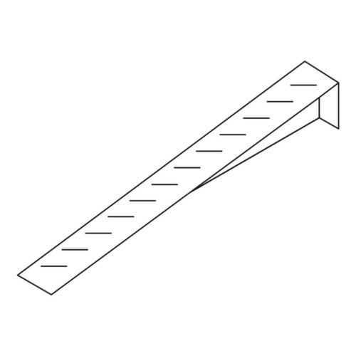 Connecteur de rampe pour plancher plat, longueur 850 mm  L