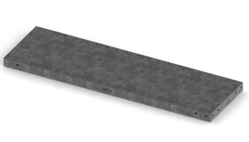 META Tablette pour rayonnage de stockage, largeur x profondeur 1000 x 500 mm, avec revêtement en zinc anti-corrosion  L