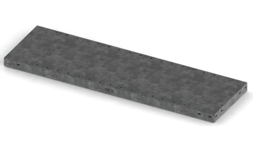 META Tablette pour rayonnage de stockage, largeur x profondeur 1300 x 400 mm, avec revêtement en zinc anti-corrosion  L