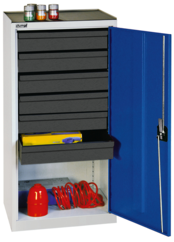 stumpf armoire à outils basse Serie 3000 avec étagères coulissantes + tiroirs, largeur 500 mm  L