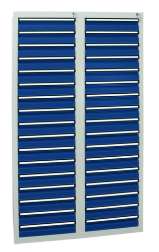 stumpf Armoire à tiroirs ST 410, 34 tiroir(s), RAL7035 gris clair/RAL5010 bleu gentiane  L