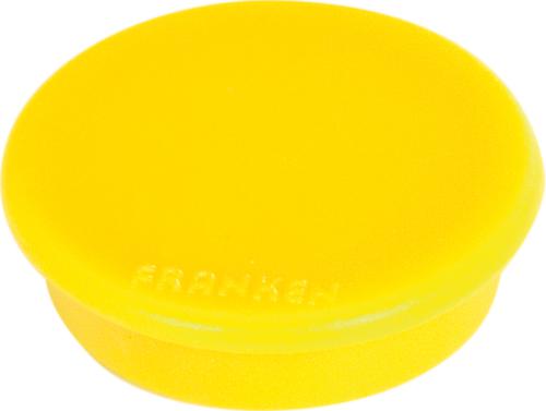 Aimant rond, jaune, Ø 32 mm  L