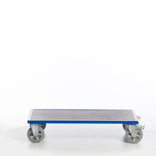 Rollcart Chariot à dossier avec plateau antidérapant, force 1200 kg, plateau longueur x largeur 1200 x 800 mm  L