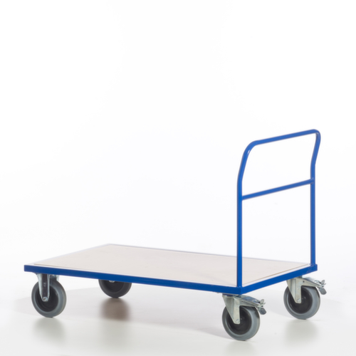Rollcart Chariot avec barre de poussée, force 500 kg, plateau longueur x largeur 1200 x 800 mm  L