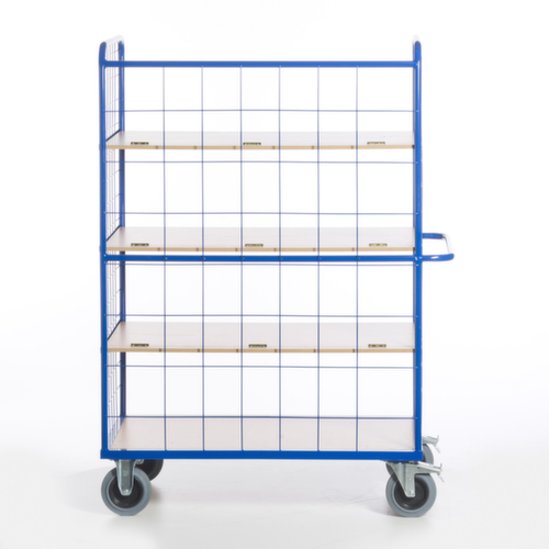 Rollcart Chariot à étagères avec tablettes rabattables, force 600 kg, 4 plateaux  L