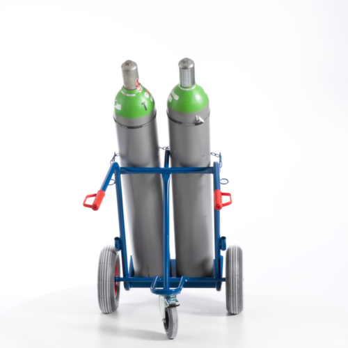 Rollcart Camion à bouteilles avec roue de support, pour 2x40/50 l bouteille, bandage air  L
