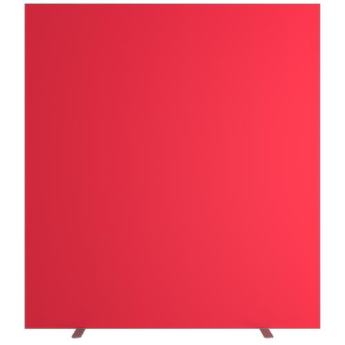 Paperflow Cloison avec revêtement en tissu sur deux côtés, hauteur x largeur 1740 x 1600 mm, paroi rouge  L