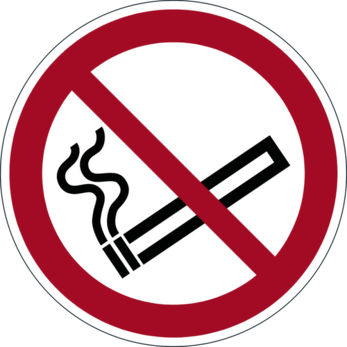 Durable Panneau d'interdiction Défense de fumer, autocollant pour sol, antidérapant  L
