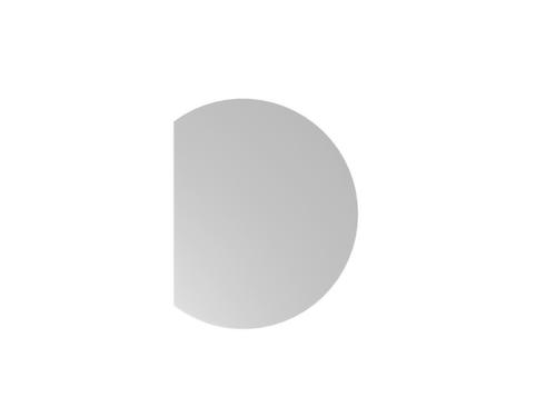 Table de rallonge ronde, largeur x profondeur 800 x 800 mm, plaque gris  L
