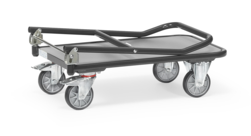 fetra Chariot avec barre de poussée GREY EDITION, force 250 kg, pneumatique/TPE bandage  L
