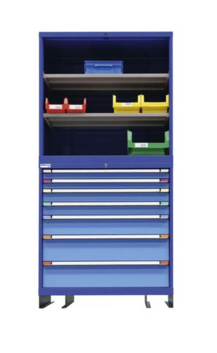 Thurmetall Système d'armoire modulaire Modul 1, 7 tiroir(s), bleu pigeon/bleu clair  L