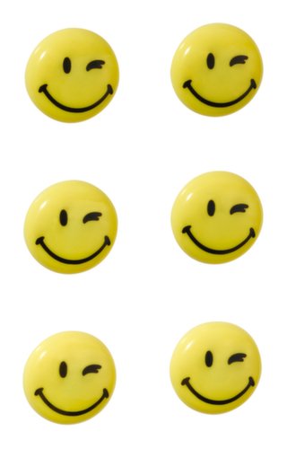 Franken Aimant « Happy », jaune, Ø 30 mm  L
