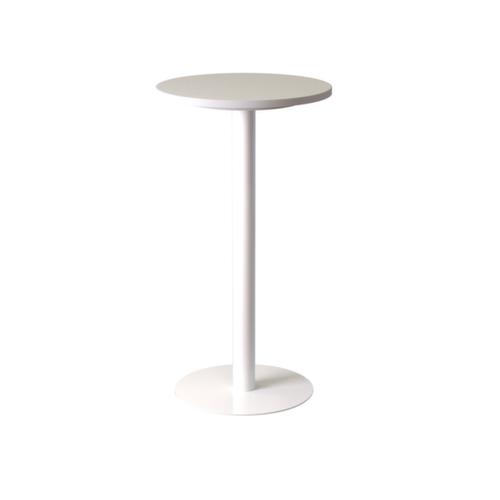 Paperflow Table haute ronde easyDesk, Ø 600 mm, panneau blanc