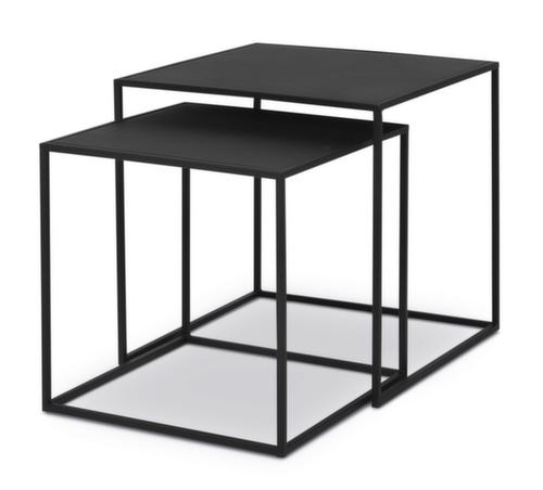 Blomus Set de table d'appoint FERA, largeur x profondeur 350 x 350 mm, panneau noir  L