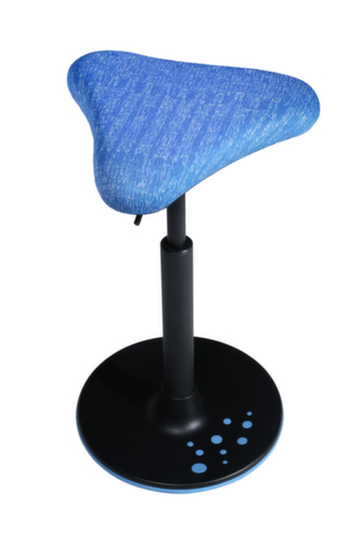 Topstar Siège assis-debout Sitness H1 avec assise triangle, hauteur d’assise 570 - 770 mm, assise bleu  L