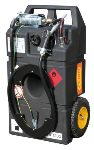 Cemo Trolley carburant avec pompe à main, capacité 95 l, 25 l/min  L