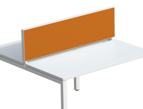 Paperflow Cloison de table, hauteur x largeur 330 x 1200 mm, paroi orange  L