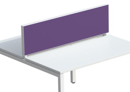 Paperflow Cloison de table, hauteur x largeur 330 x 1200 mm, paroi violâtre  L