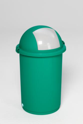VAR Collecteur de recyclage étanche aux liquides, 50 l, vert, couvercle argent  L