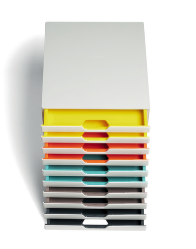 Durable Module à tiroirs VARICOLOR® MIX en blanc, pour DIN A4/DIN C4/film  L