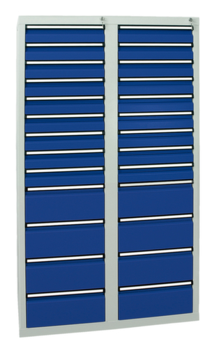 stumpf Armoire à tiroirs ST 410, 26 tiroir(s), RAL7035 gris clair/RAL5010 bleu gentiane  L