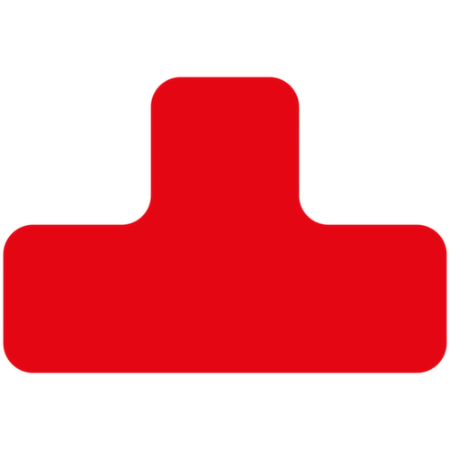 EICHNER Symbole à coller, forme en T, rouge  L