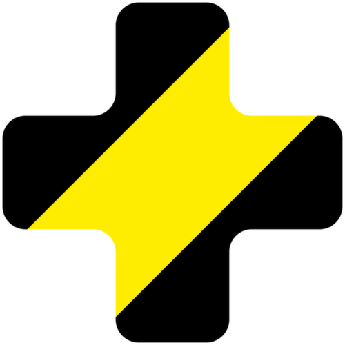 EICHNER Symbole à coller, Plus, jaune/noir  L